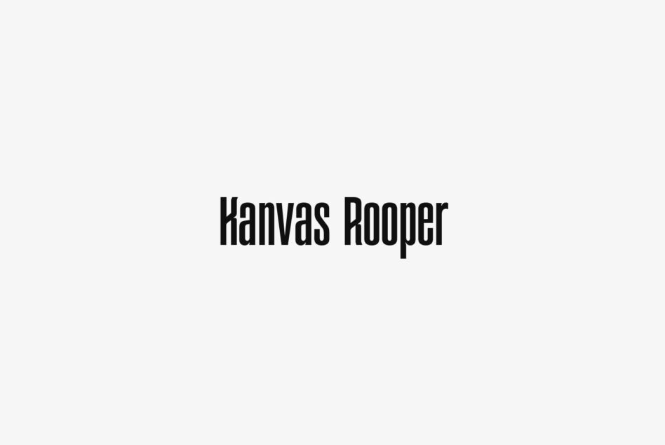 Kanvas Rooper bold sans serif font displayed on light background