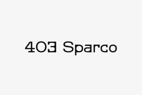 403 Spargo typeface displayed in clean black text on light background