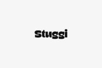 Stuggi wordmark in bold black sans serif on light gray background