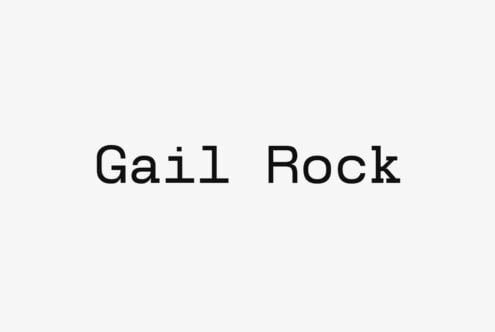 Gail Rock typeface displayed in clean monospace style on neutral background