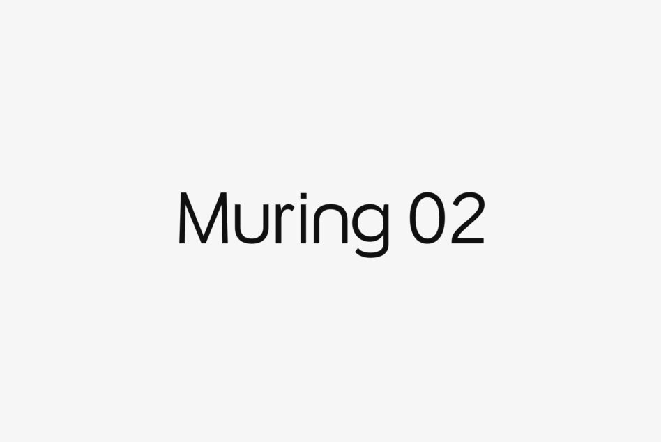 Muring 02 typeface displayed in clean black text on light background
