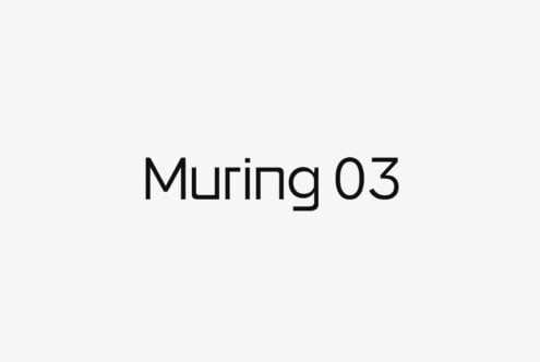 Muring 03 typeface displayed in clean black letters on neutral background