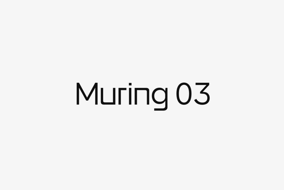 Muring 03 typeface displayed in clean black letters on neutral background