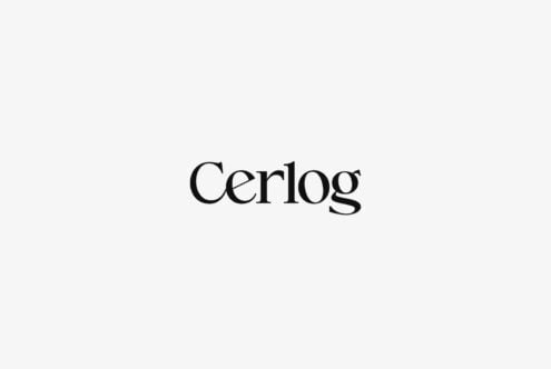 Cerlog serif typeface displayed in black on minimal light background