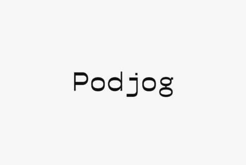 Podjog wordmark in clean sans serif on light background