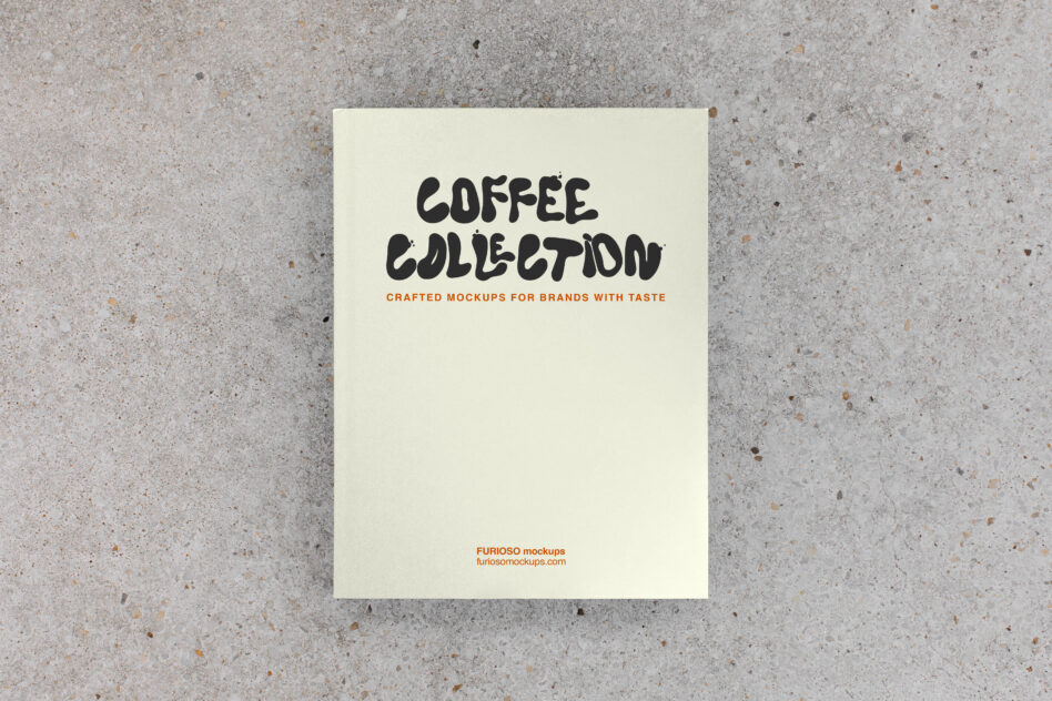 Coffee Collection flyer on cream cardstock with black handwritten title text