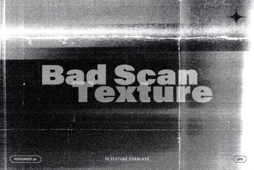 Bad Scan Texture with grainy overlay effects on dark background with glitch lines
