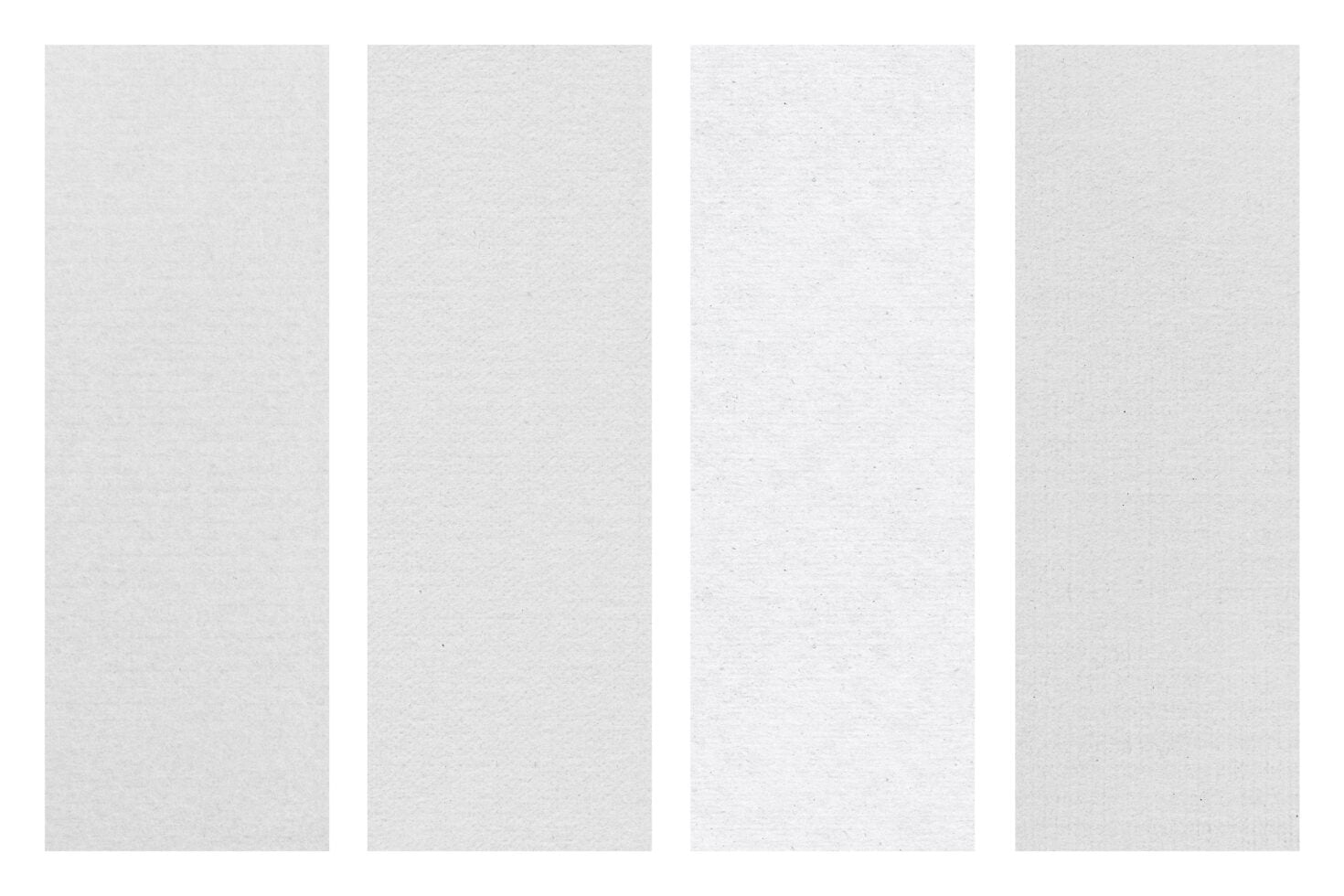 Four vertical paper textures with subtle grain variations, light neutral tones