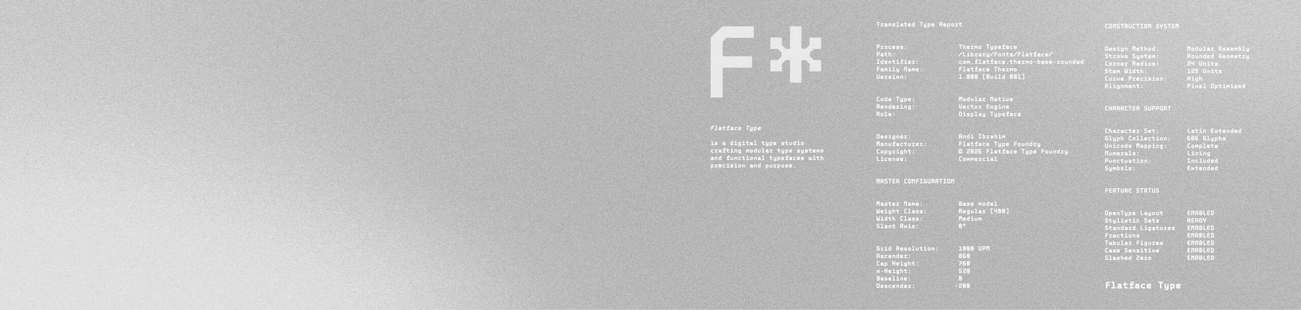 Flatface Type