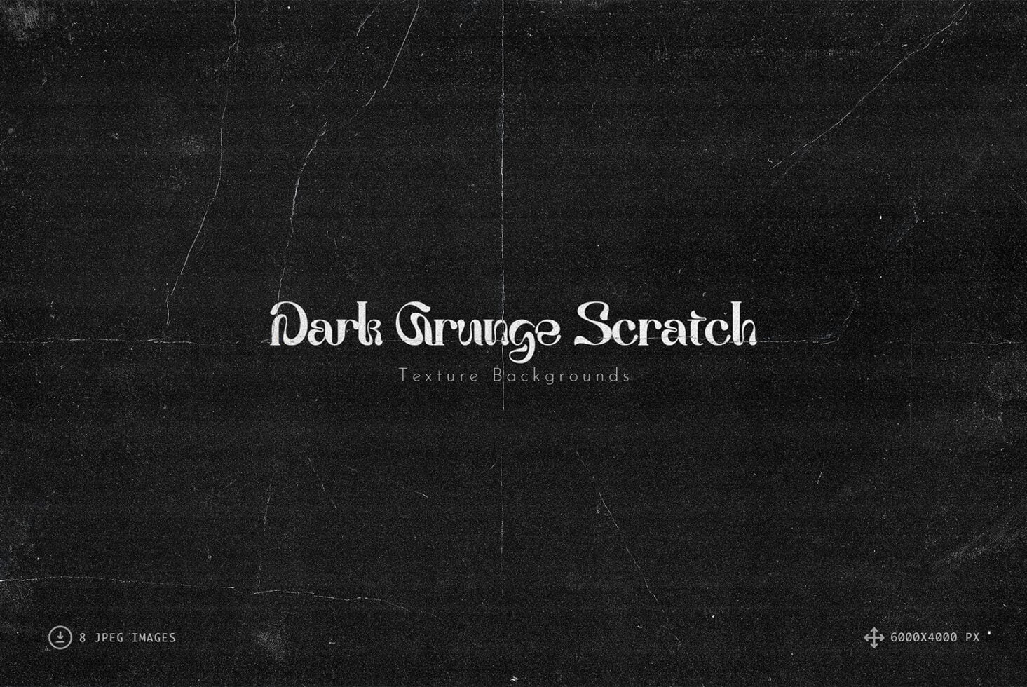 Dark grungy black texture with scratches, dust, cracks for moody design work
