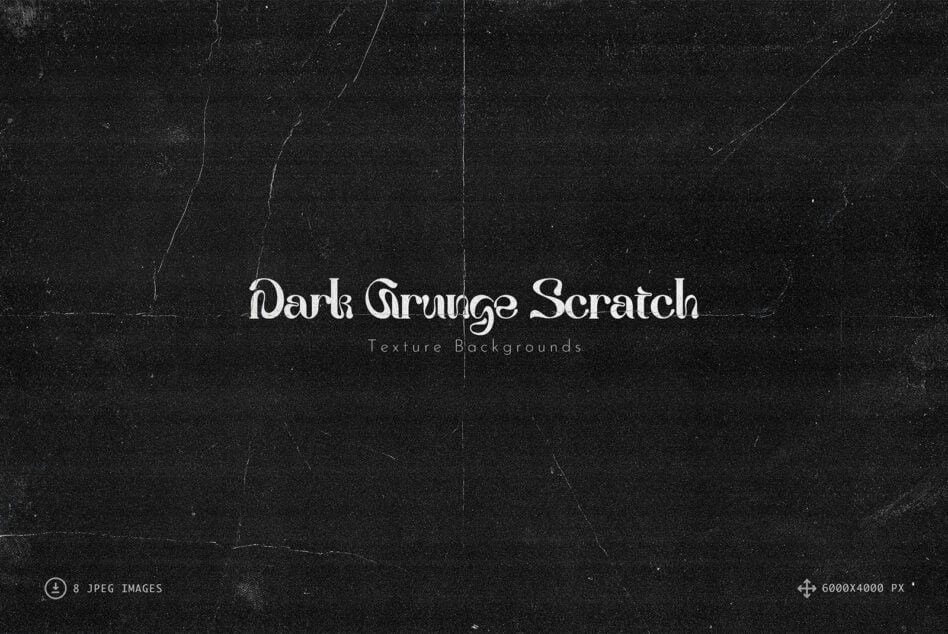 Dark grungy black texture with scratches, dust, cracks for moody design work