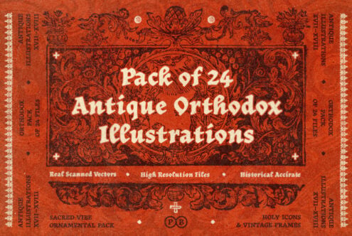 Ornate rust-red vintage book cover with baroque illustrations, decorative borders, cream text overlay