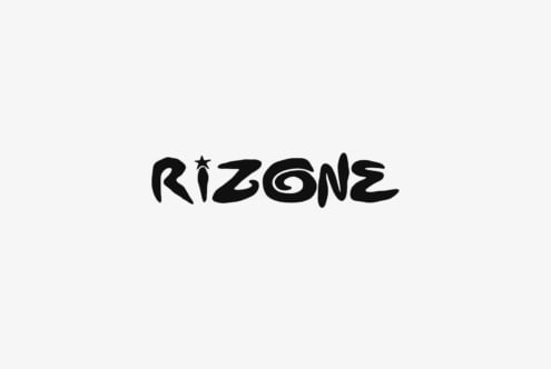Bold playful font with wavy letters, star accent, black on light background