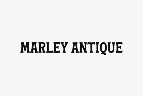 Marley Antique serif font in bold black letters on light background