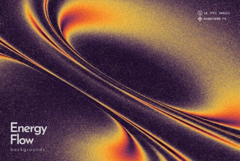 Glowing orange streaks burst across deep purple with grainy texture, dynamic energy flow backgrounds collection
