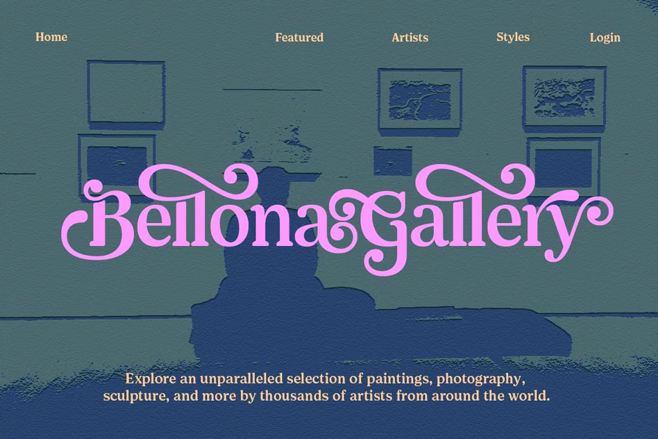 Shelian font by Seniors Studio