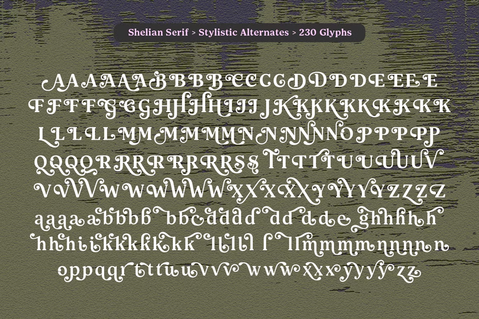 Shelian font by Seniors Studio
