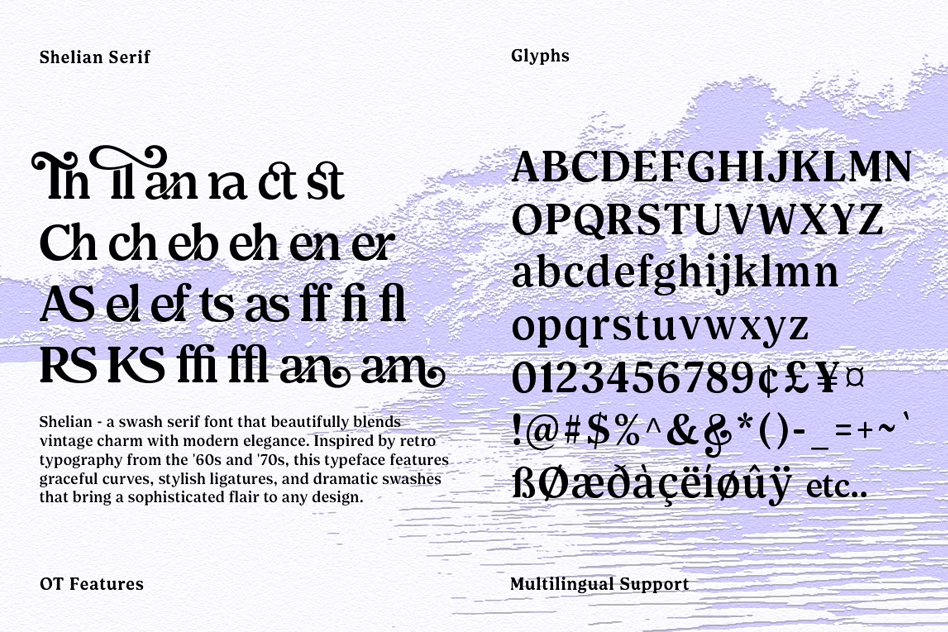 Shelian font by Seniors Studio