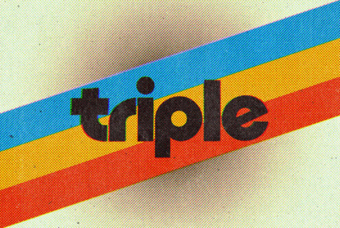 Dots Triple Halftone Text Effect graphic by Pixelbuddha