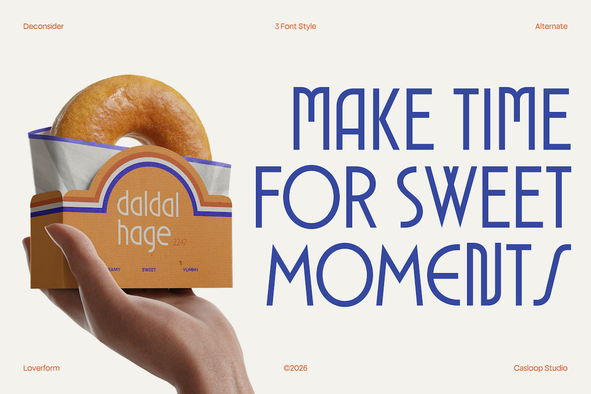 Deconsider font by Casloop Studio