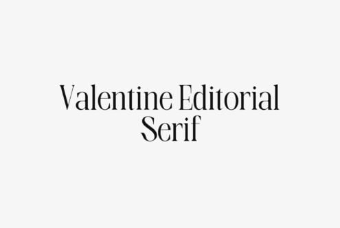 Elegant serif typeface with thin, high-contrast strokes on a clean beige background