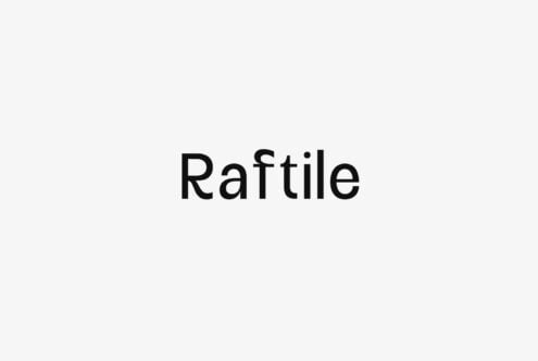 Rattile font displayed in bold black letters on light gray background