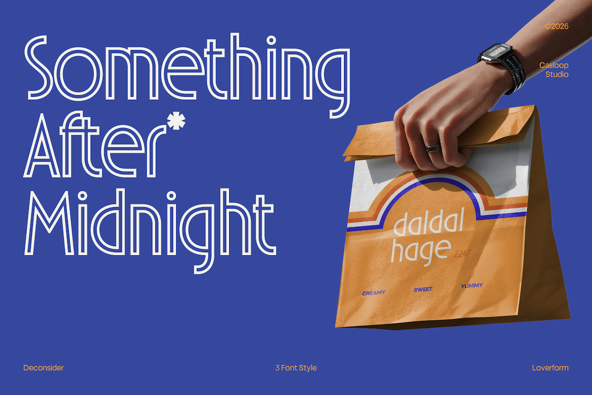 Deconsider font by Casloop Studio