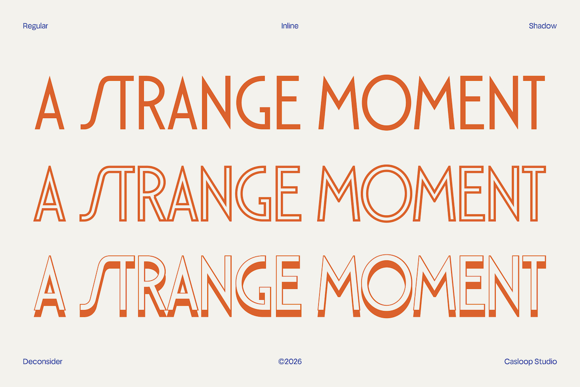 Deconsider font by Casloop Studio