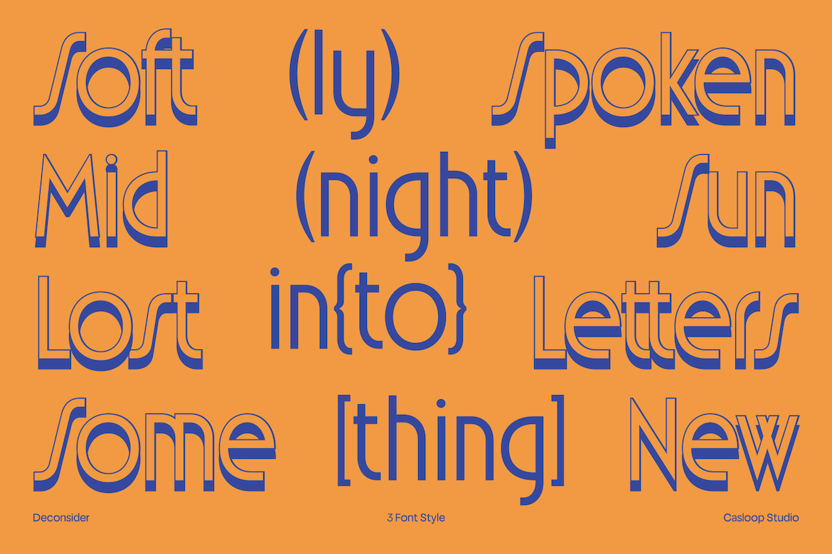 Deconsider font by Casloop Studio
