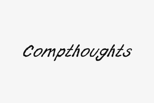 Compthoughts font by Riff Type