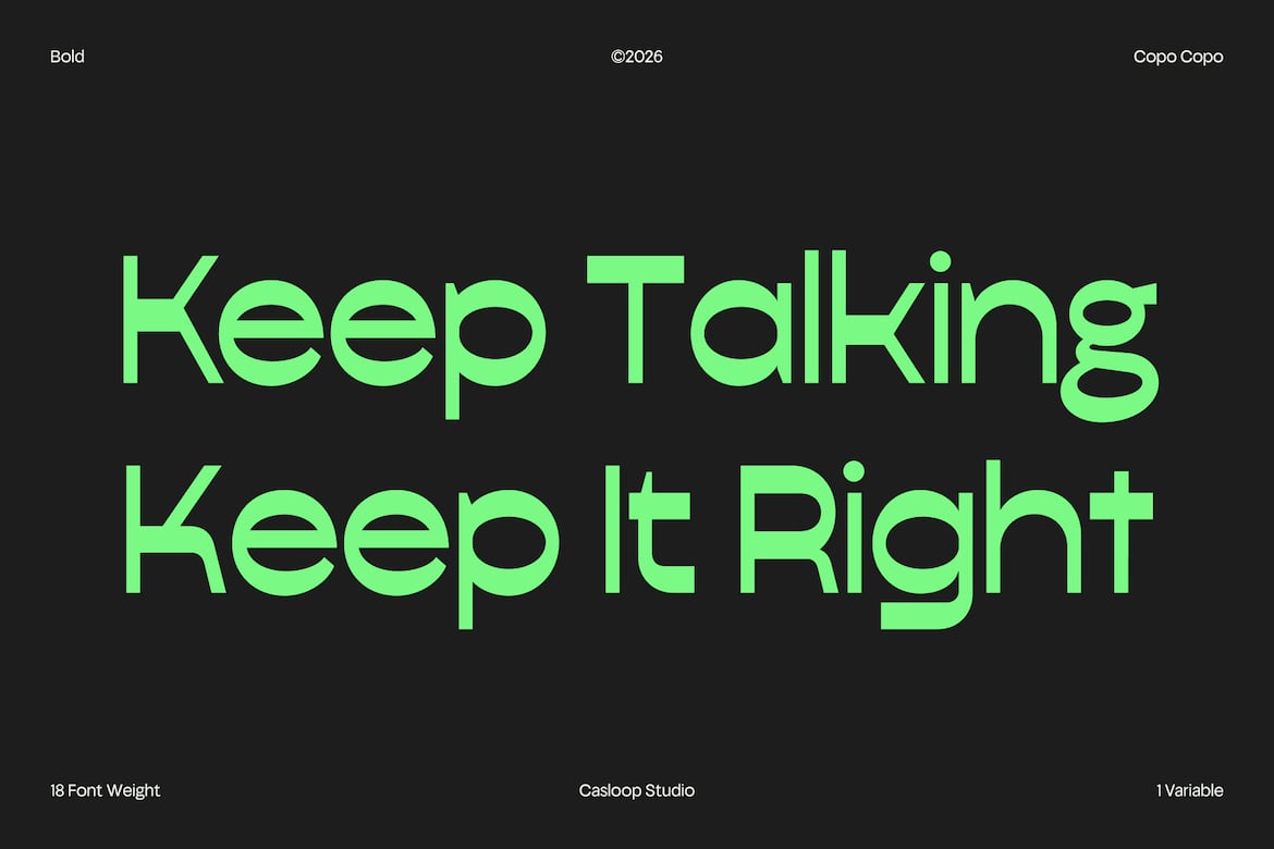 Copo Copo font by Casloop Studio