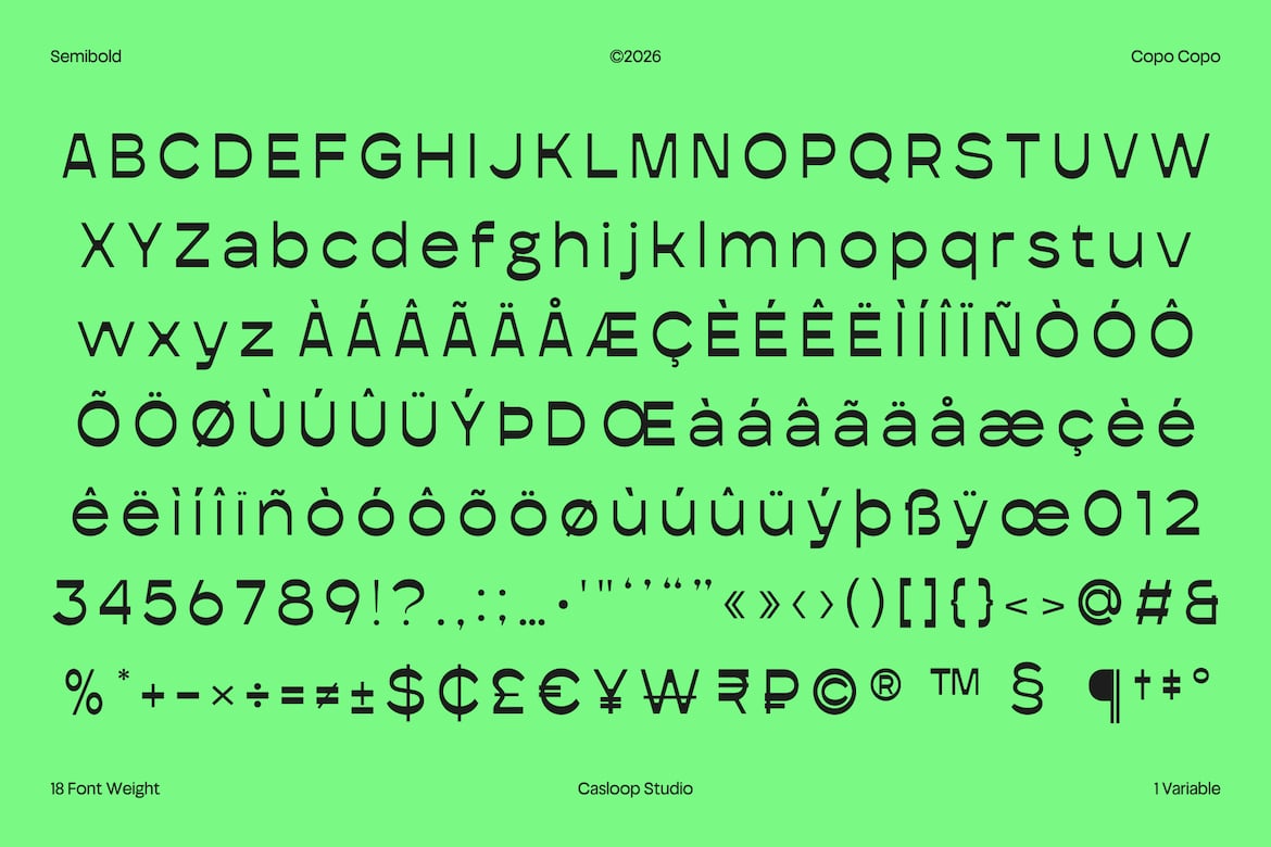 Copo Copo font by Casloop Studio