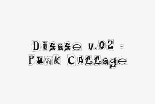 Disase v.02 – Punk Collage font by Riff Type