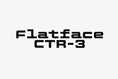 Flatface CTR-3 font by Flatface Type