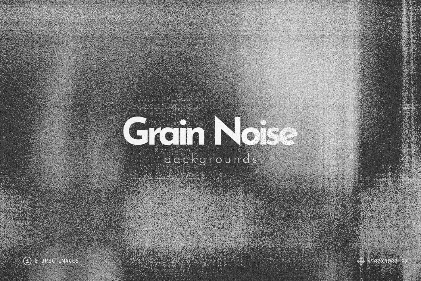 Gritty grayscale grain texture backgrounds with scattered dust particle effect overlay