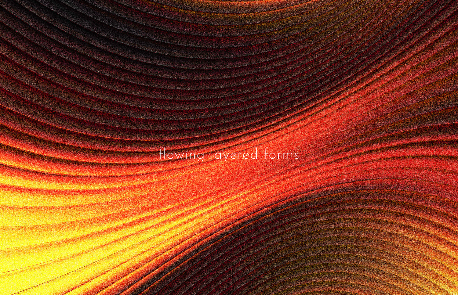 Grainy textured background flowing from yellow to deep red with curved layered waves