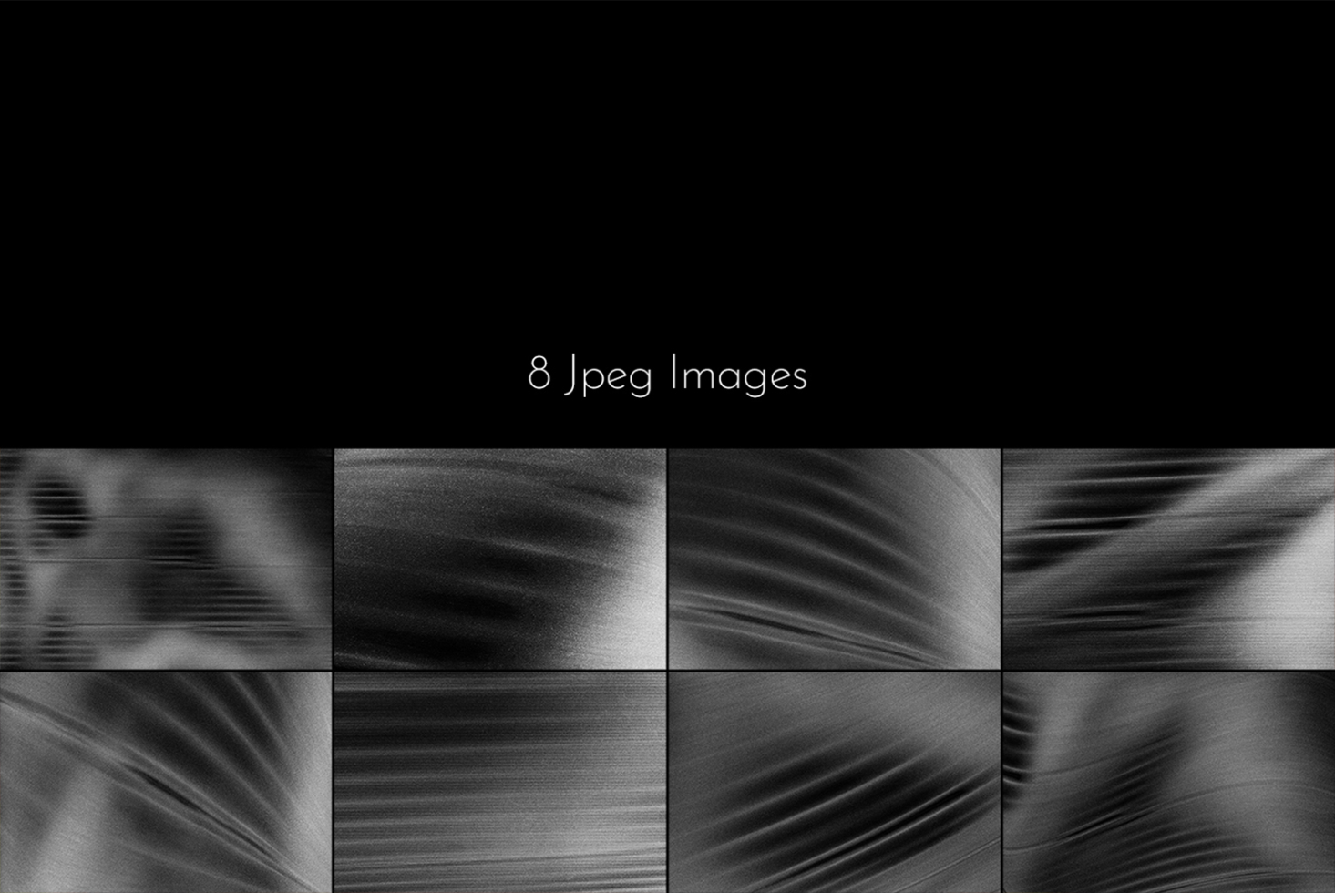 8 jpeg images with monochrome motion blur textures in various directions