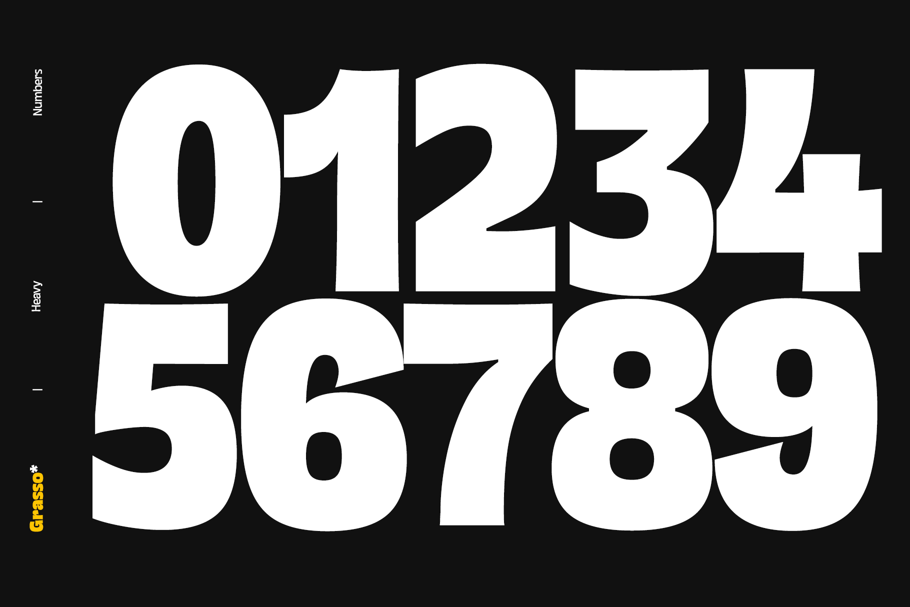 Bold sans serif font display showing large white numbers 01234 plus 56789 on black background