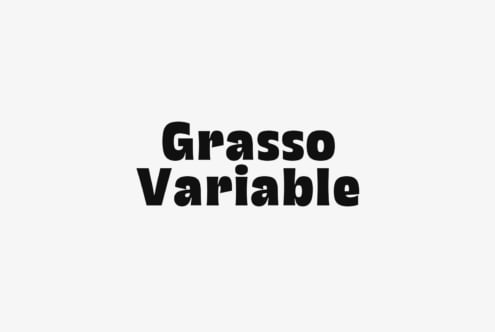 Grasso Variable font by Unio Designs