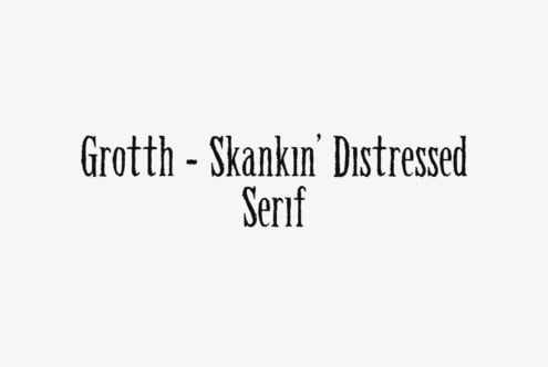 Grotth – Skankin’ Distressed Serif font by Riff Type