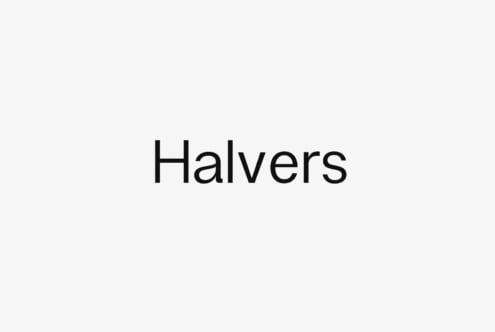 Halvers font by Glyphminds Studios