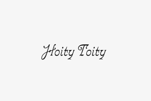 Hoity Toity font by Mysterian Design