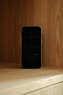 iPhone 17 Pro Wood Mockup Acte–009 mockup by Acte
