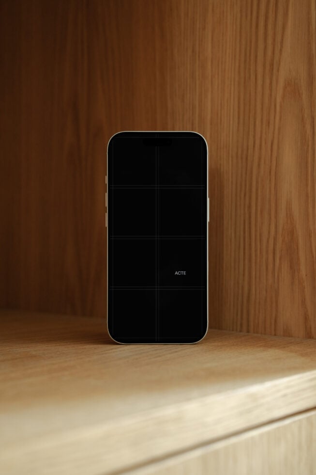 iPhone 17 Pro Wood Mockup Acte–009 mockup by Acte