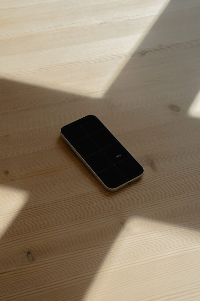 iPhone 17 Pro Wood Mockup Acte–012 mockup by Acte