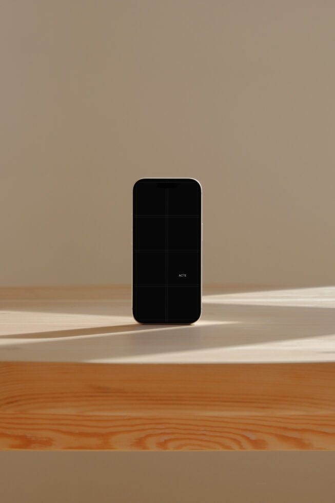 iPhone 17 Pro Wood Mockup Acte–015 mockup by Acte