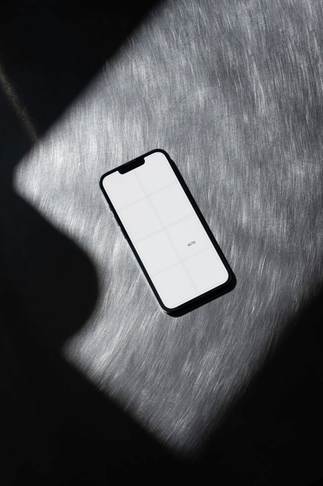 iPhone Steel Mockup Acte–001 mockup by Acte