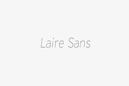 Laire Sans font by Jolicia Type Foundry