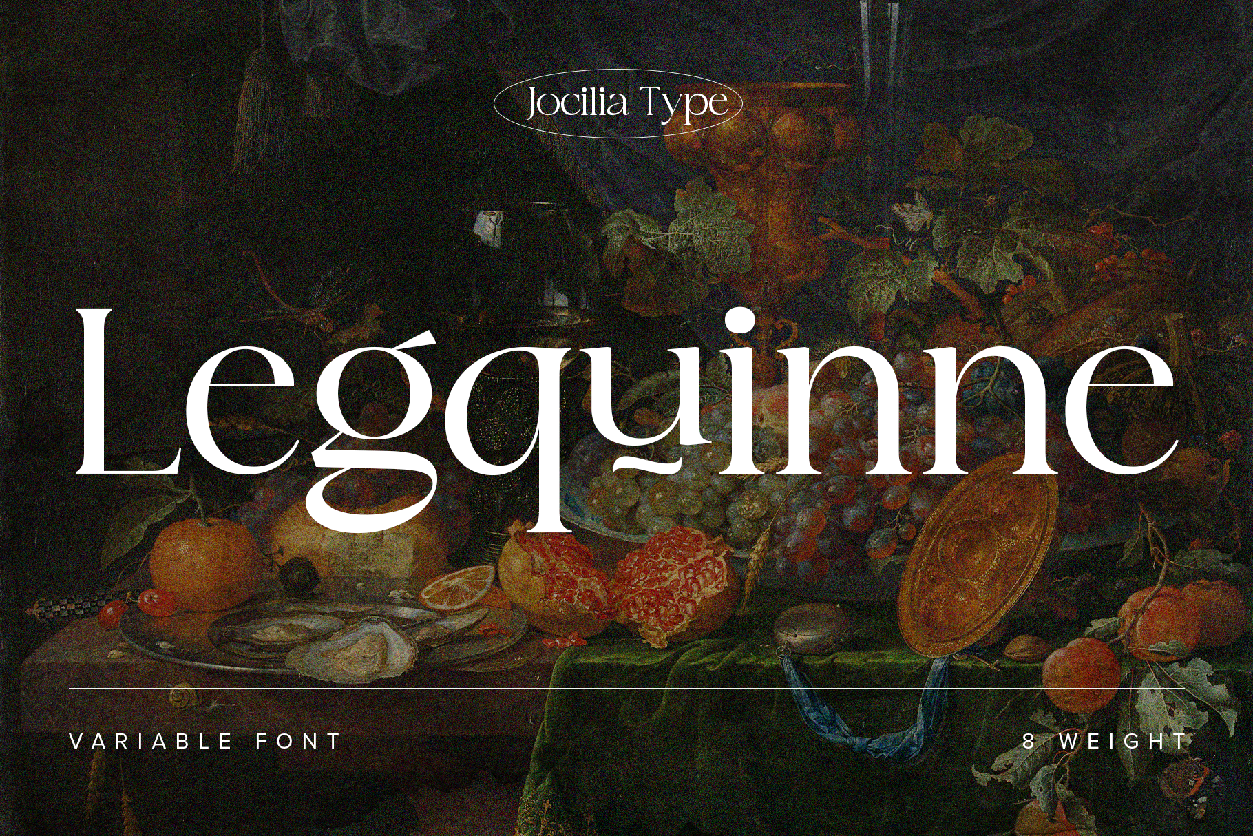 Legquinne font by Jolicia Type Foundry