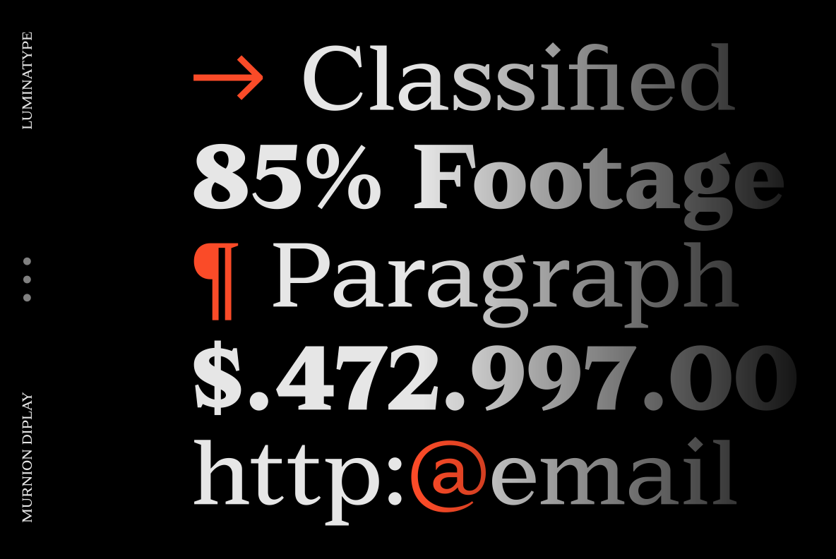 Murnion font by Luminatype Studio
